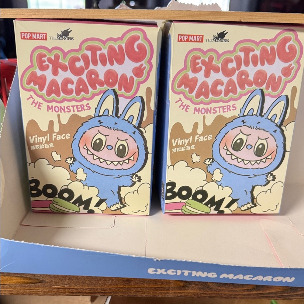 Pop Mart Exciting Macaron The Monsters Vinyl Figure - 2 Boxes